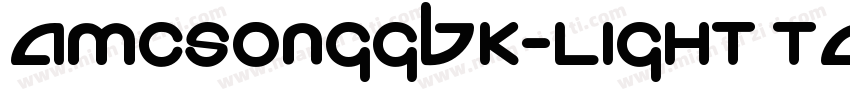 AMCSongGBK-Light tahoma字体转换